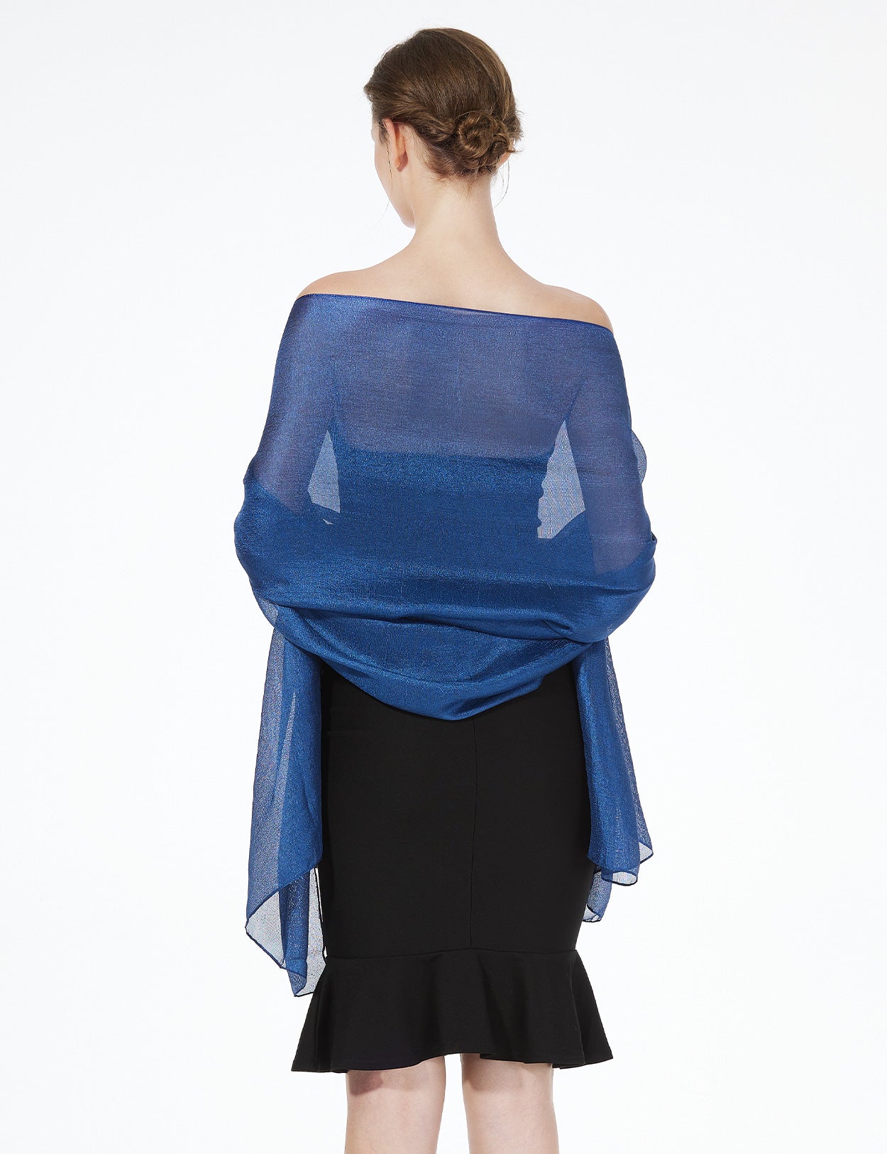 Elegant Silky Scarf for Wedding & Evening Dress, Lightweight Shawl Wrap