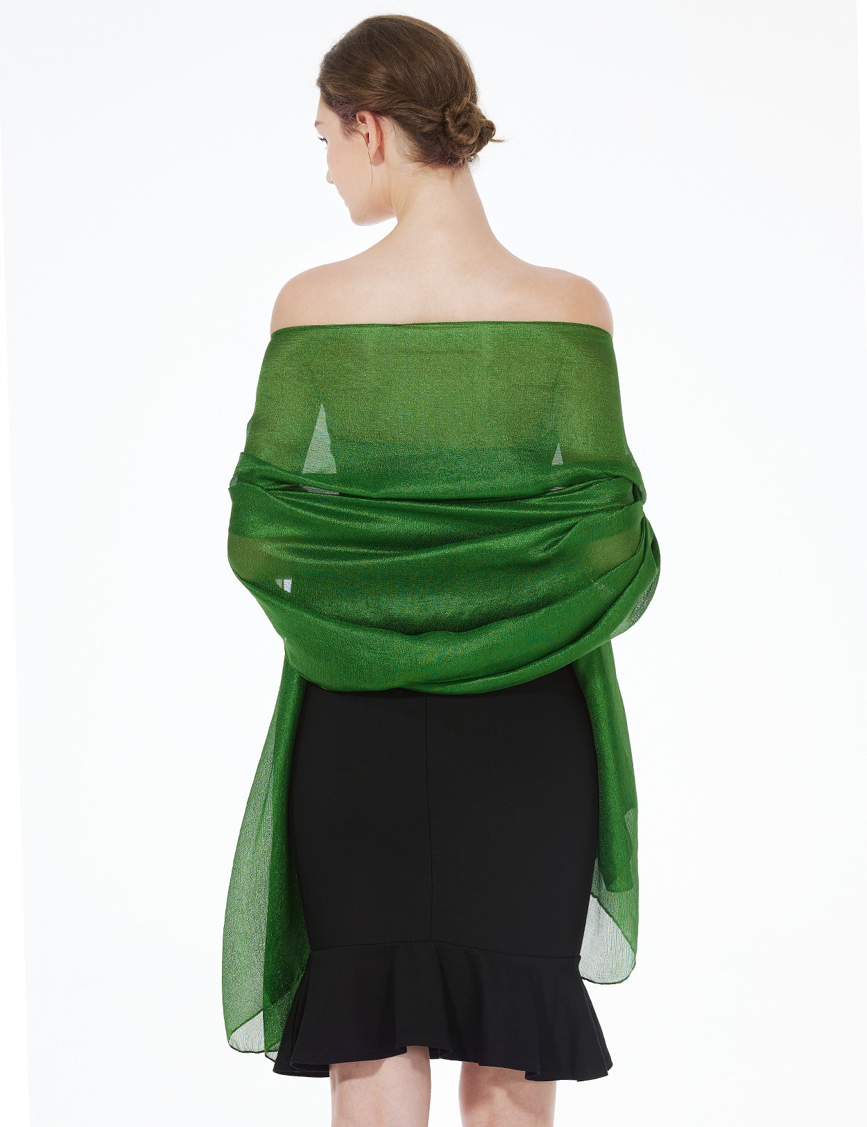 Elegant Silky Scarf for Wedding & Evening Dress, Lightweight Shawl Wrap