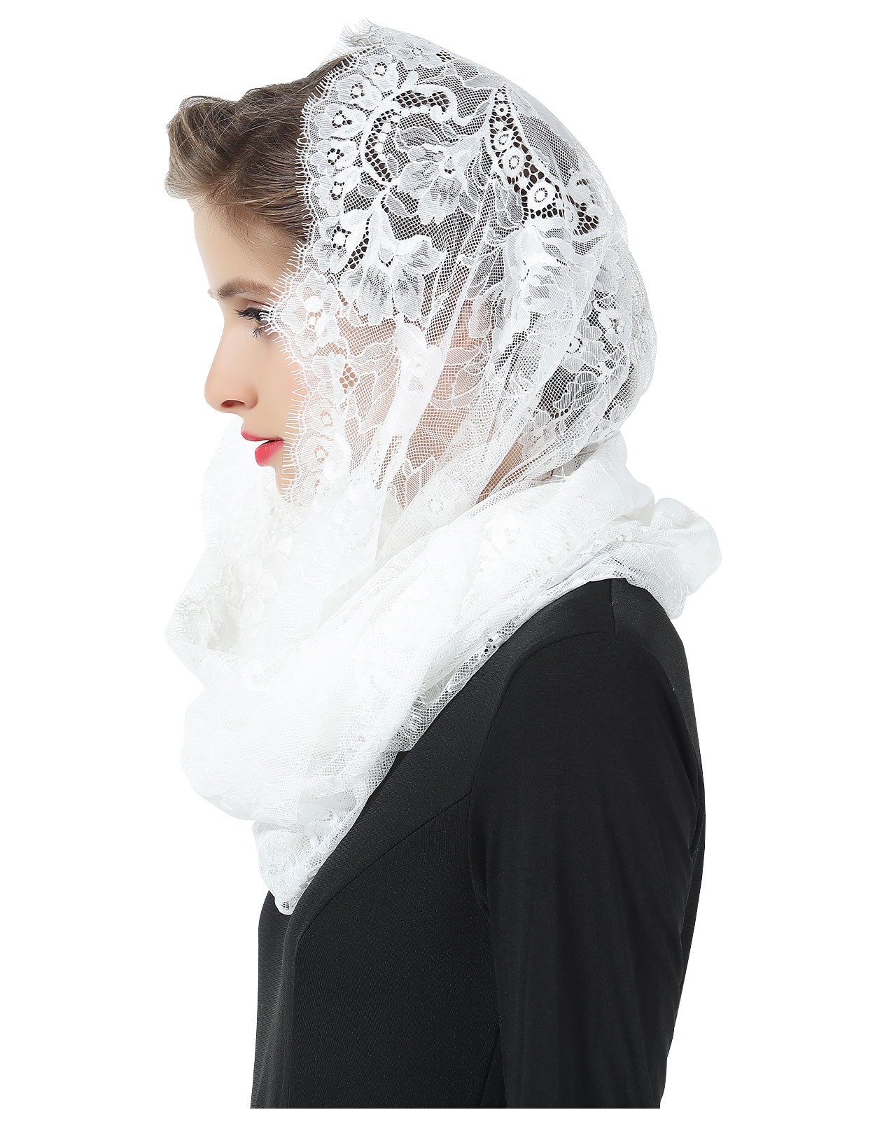 Elegant Mantilla Veil for Church Wedding & Latin Mass Ceremonies