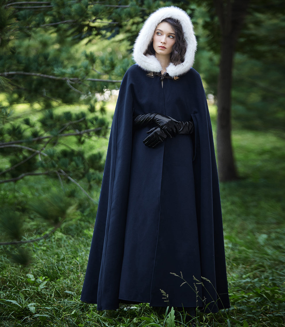 Cape à capuche médiévale pour Castlecore et cosplay gothique