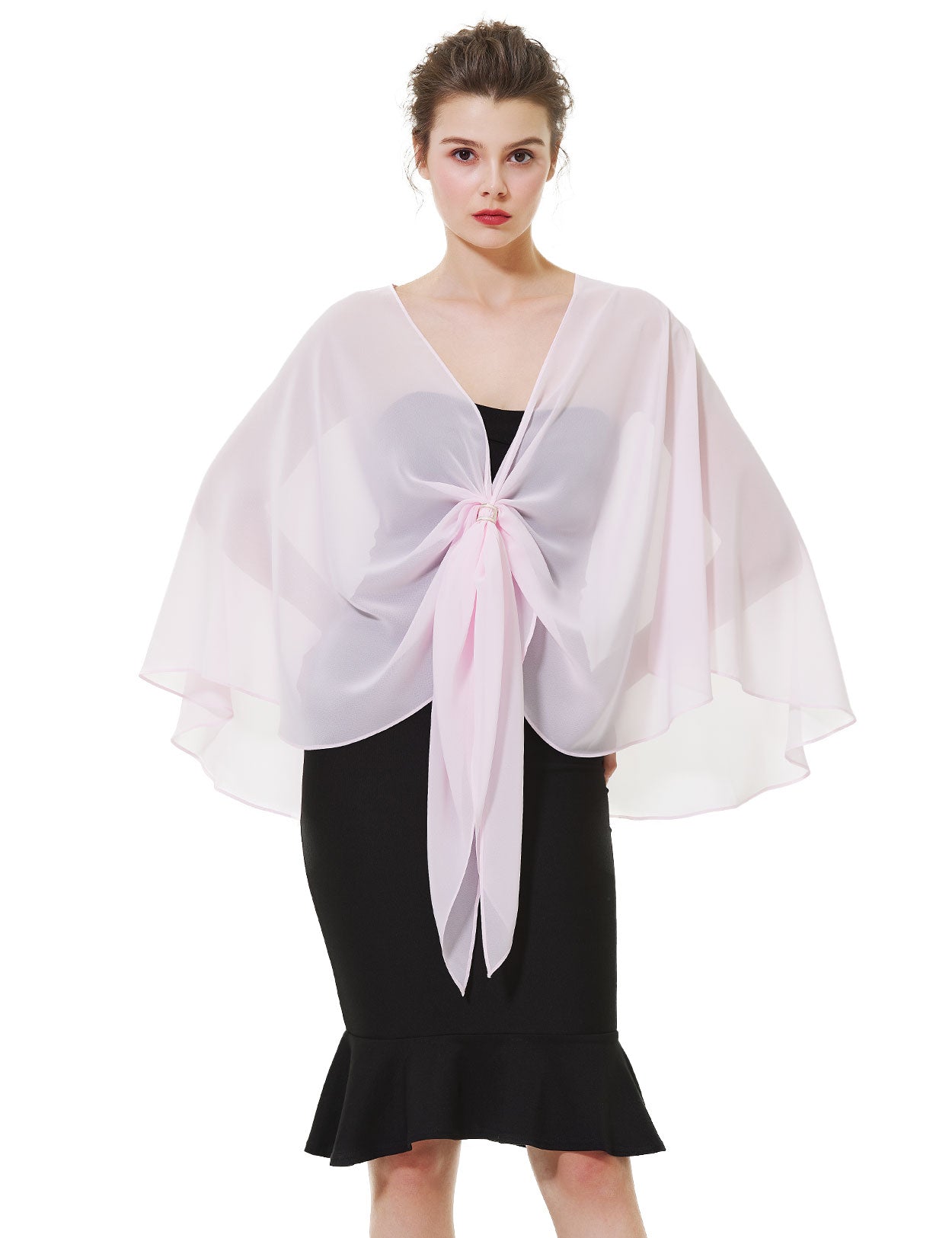 Elegant Chiffon Wedding Shawl for Evening Dresses