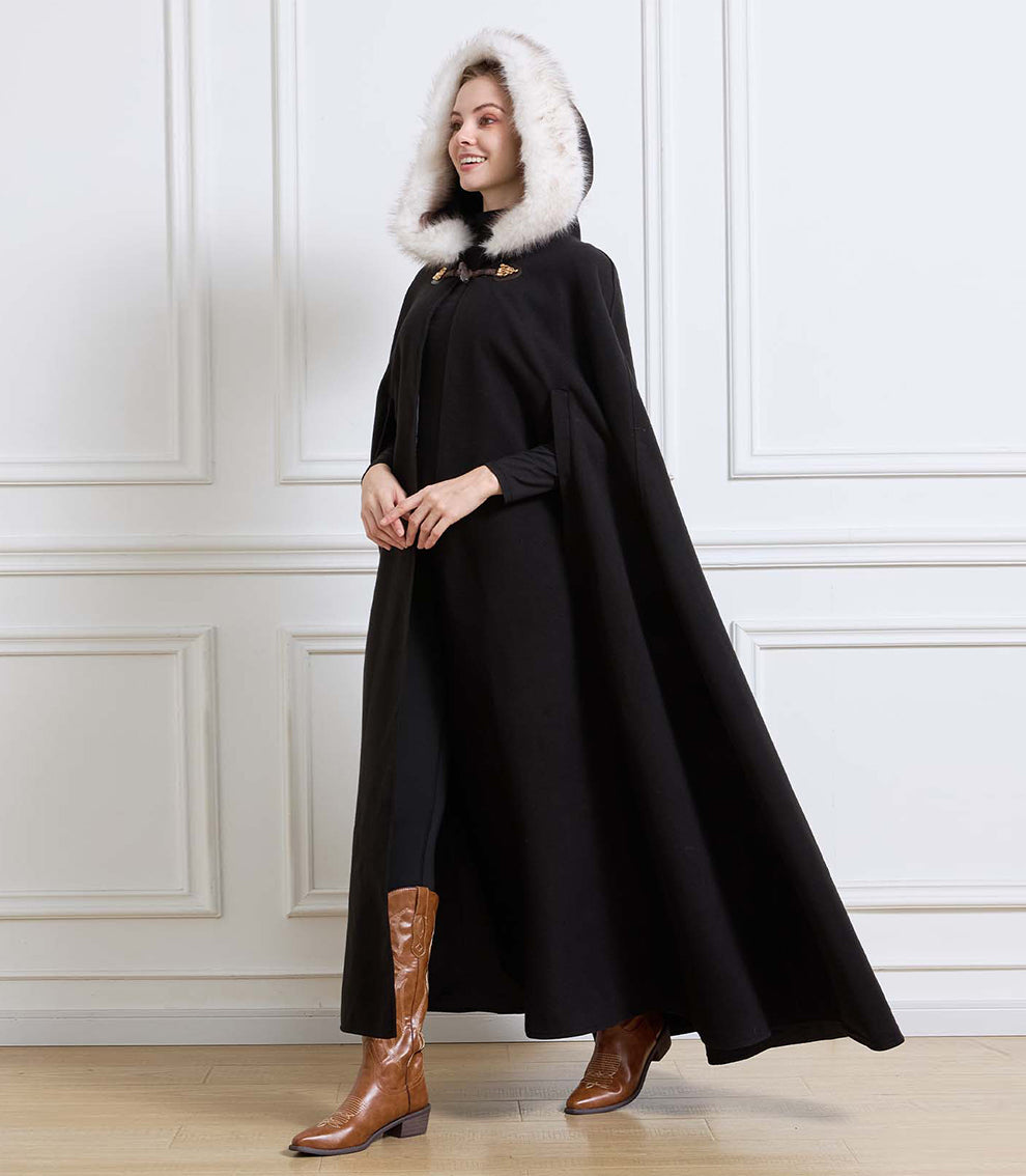 Cape à capuche médiévale pour Castlecore et cosplay gothique