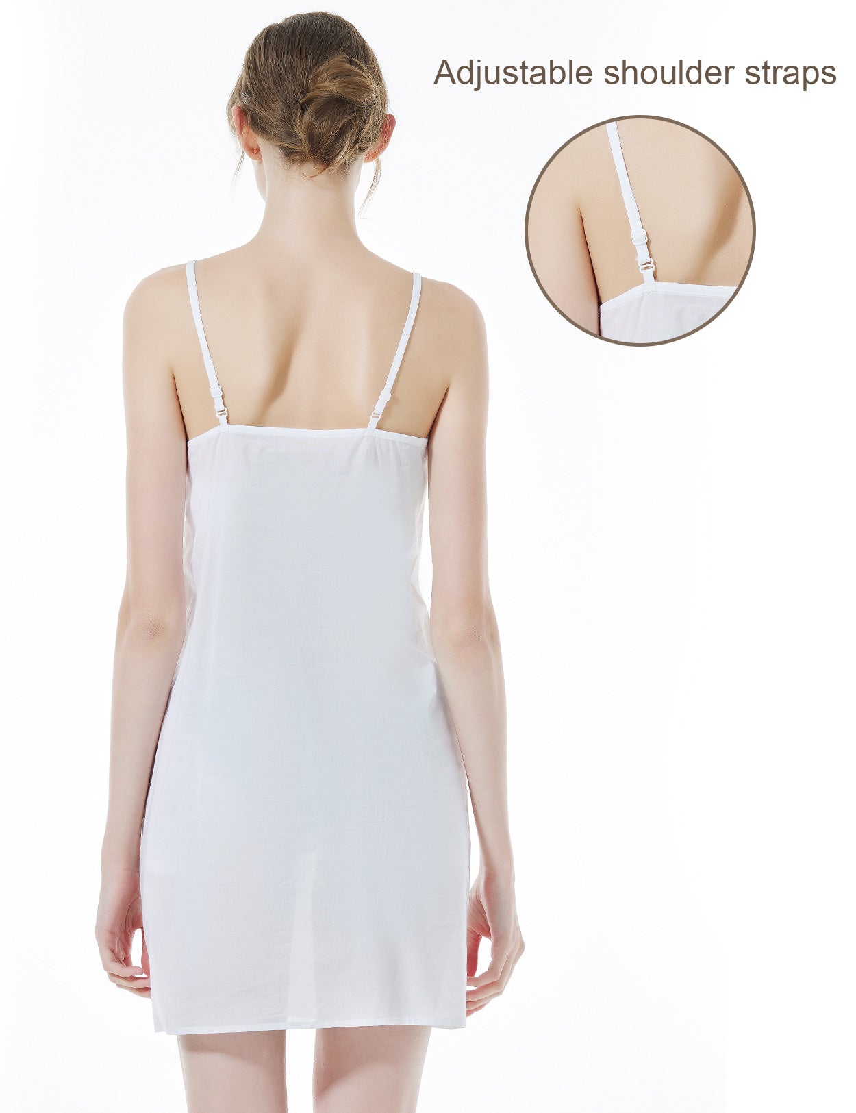 Vestido de Algodão para Mulher com Alças Reguláveis