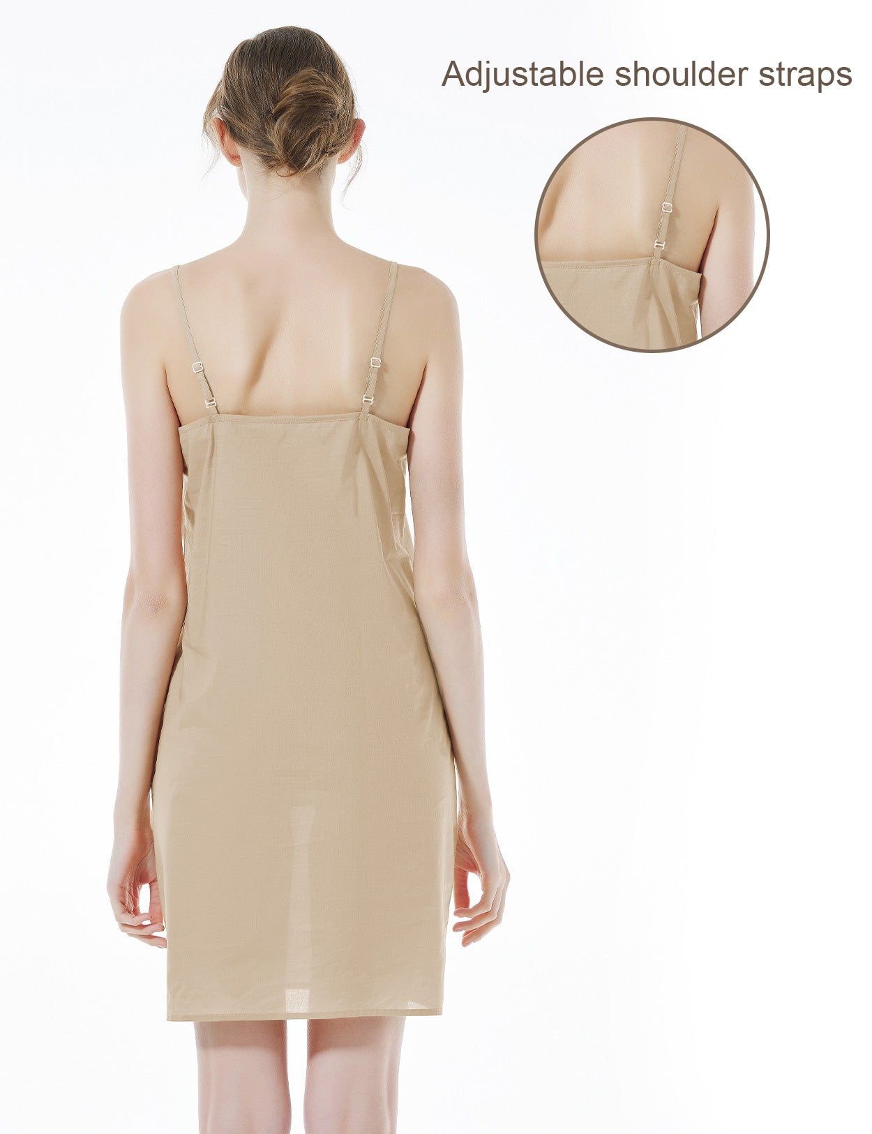 Vestido de Algodão para Mulher com Alças Reguláveis