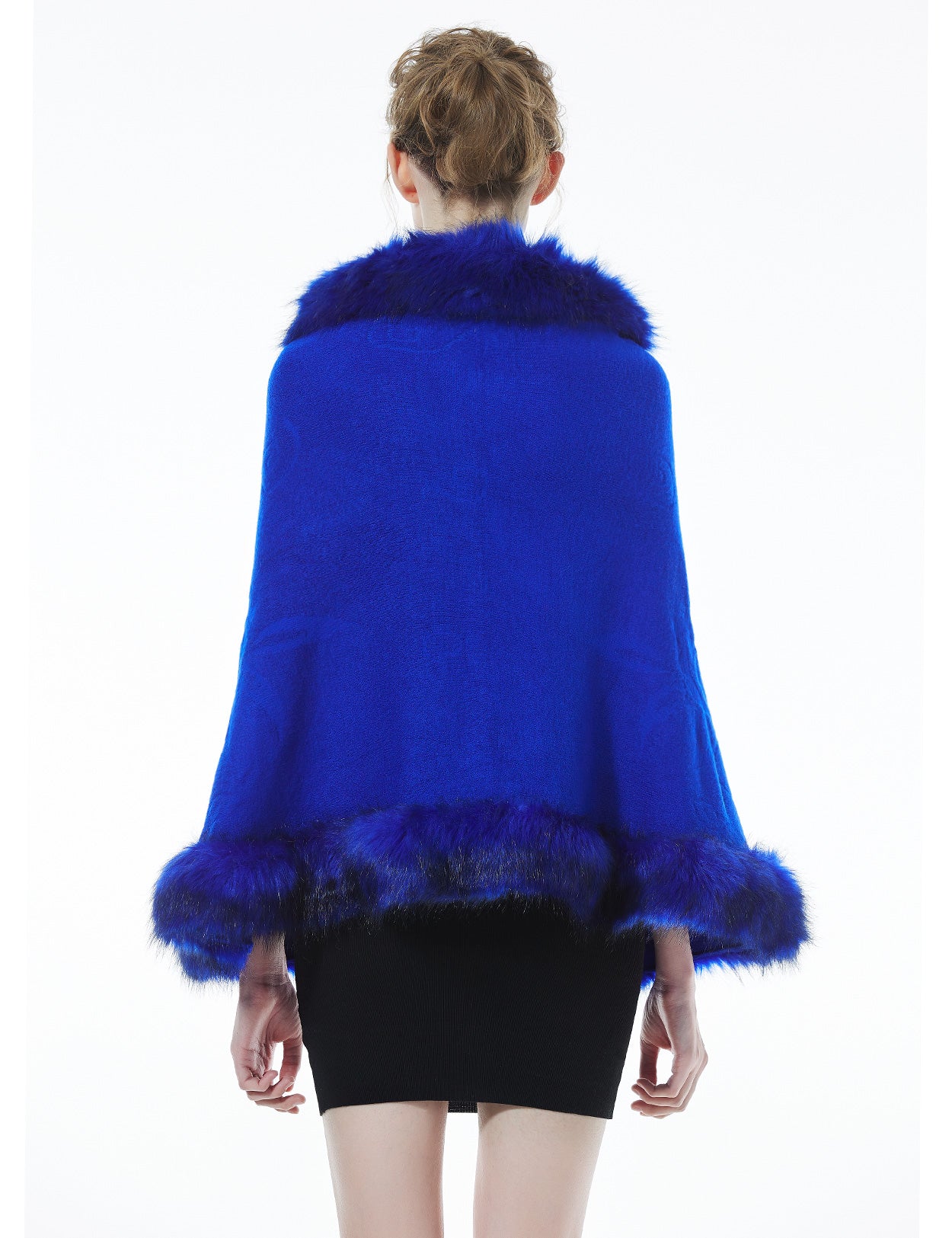 Luxurious Faux Fur Shawl for Winter Wedding Bridal Cape Elegant Wrap