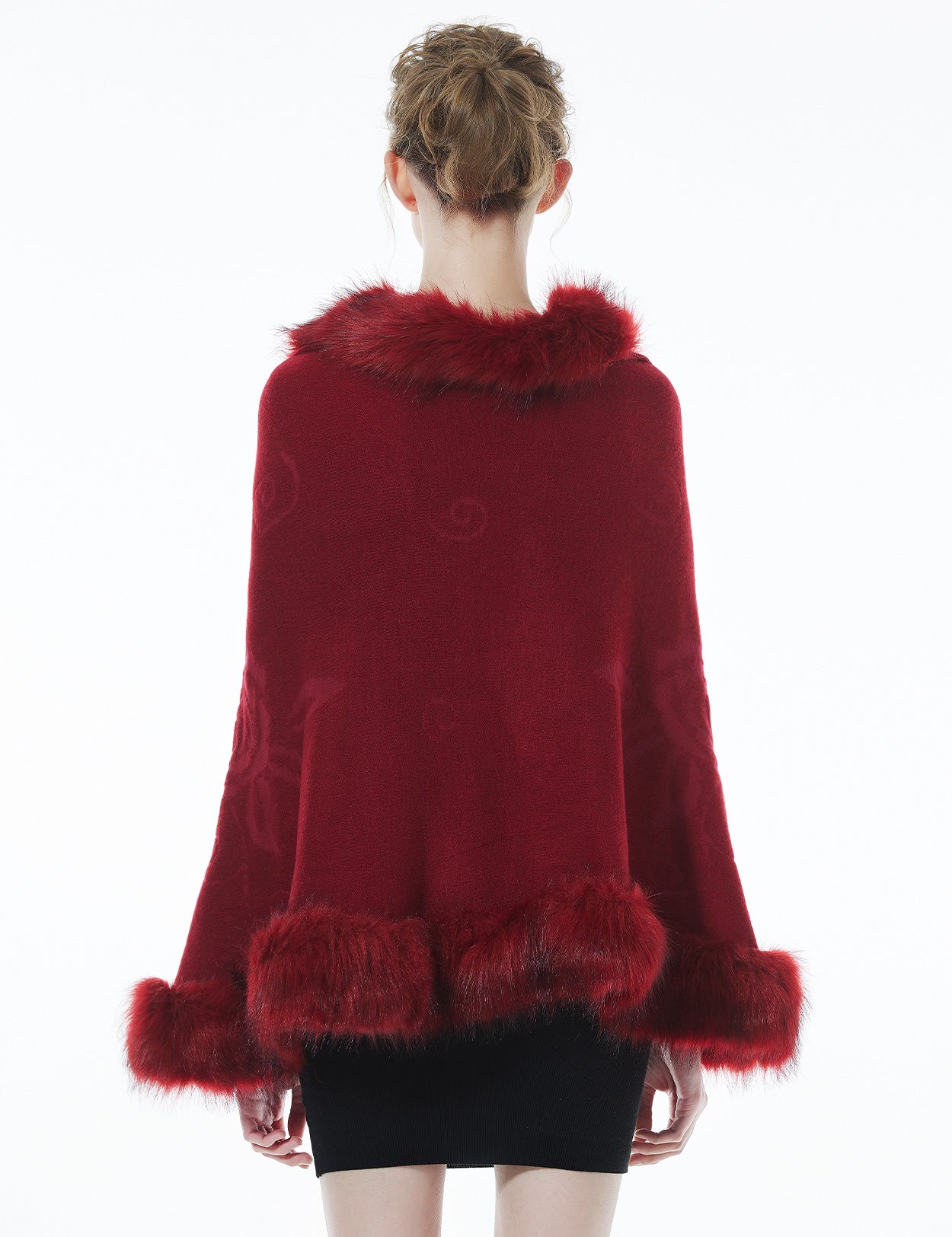 Luxurious Faux Fur Shawl for Winter Wedding Bridal Cape Elegant Wrap
