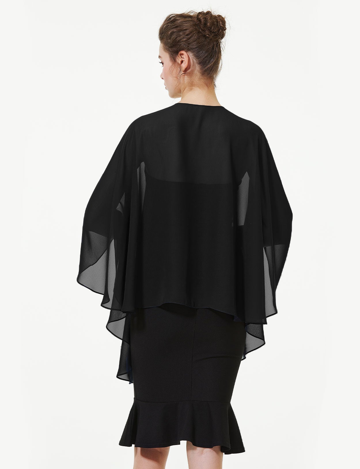 Elegant Chiffon Wedding Shawl for Evening Dresses