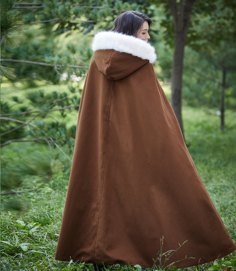 Cape à capuche médiévale pour Castlecore et cosplay gothique