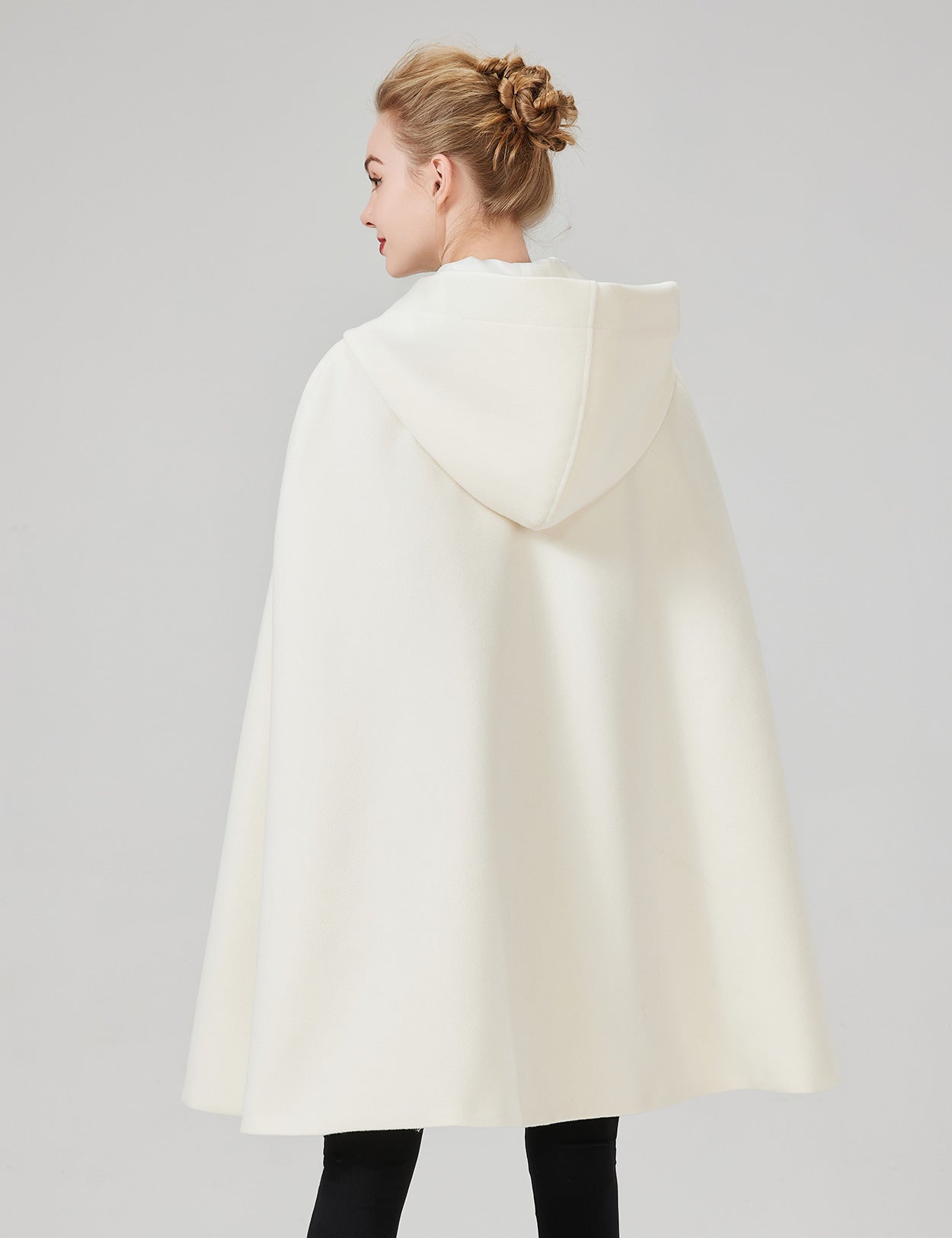 Eleganter Kapuzenumhang für Damen – Hochzeits- und Halloween-Umhang