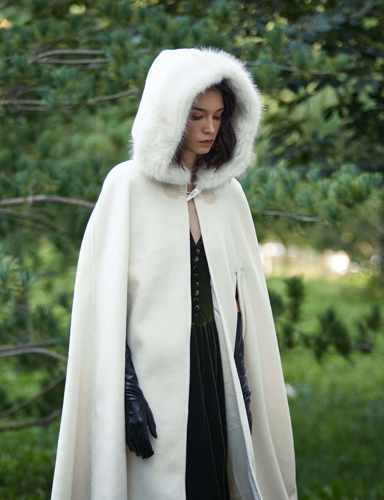 Cape à capuche médiévale pour Castlecore et cosplay gothique