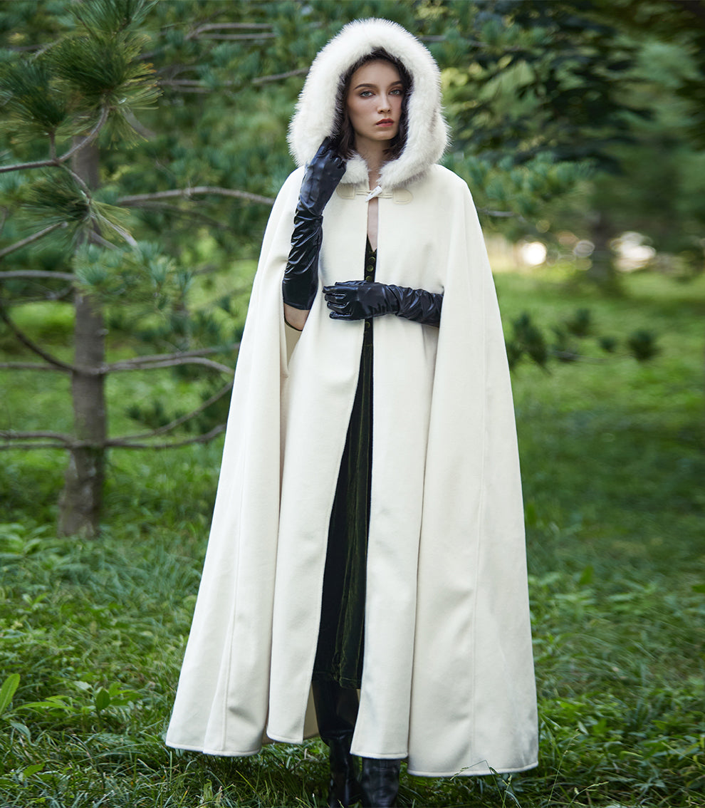 Cape à capuche médiévale pour Castlecore et cosplay gothique