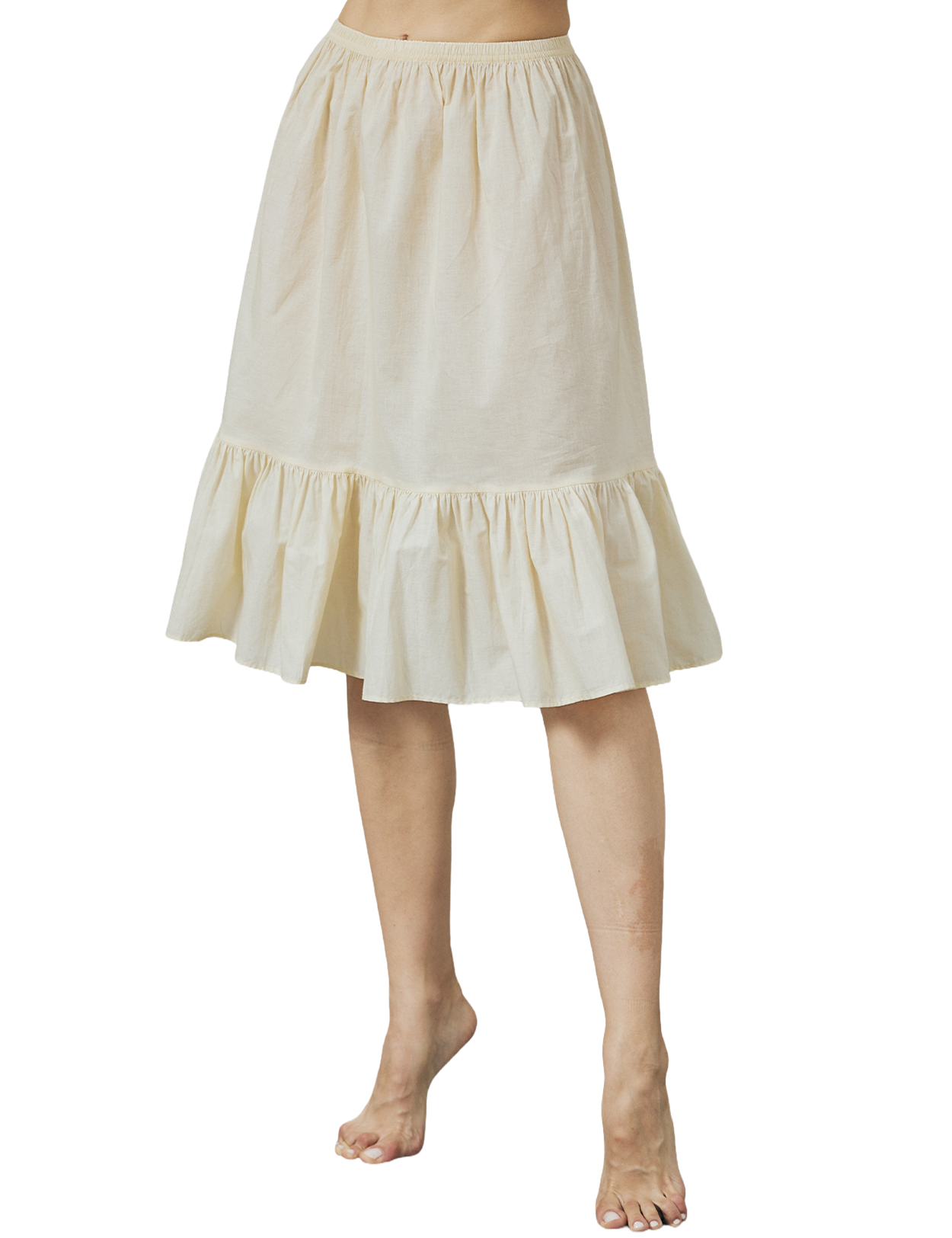 Jupon demi-jupe en coton vintage - Jupon pour robes, confortable et respirant