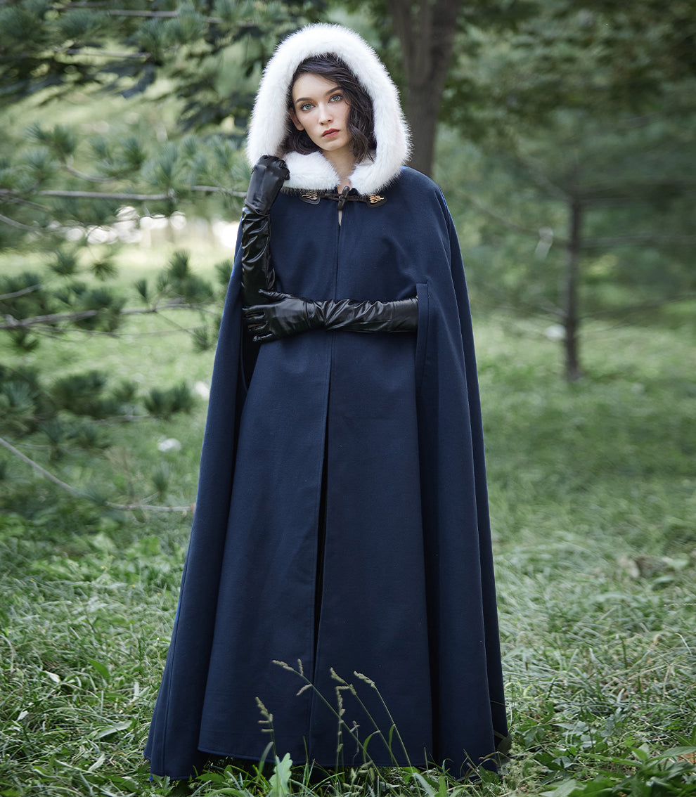 Cape à capuche médiévale pour Castlecore et cosplay gothique