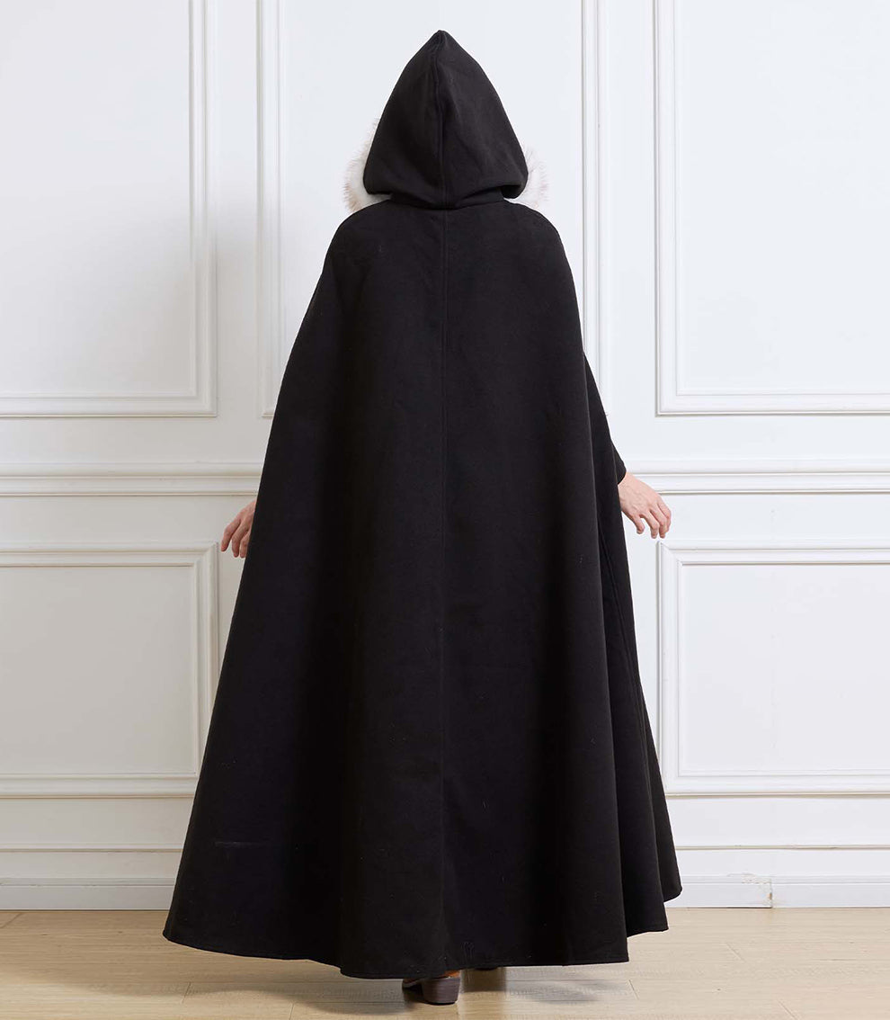 Cape à capuche médiévale pour Castlecore et cosplay gothique