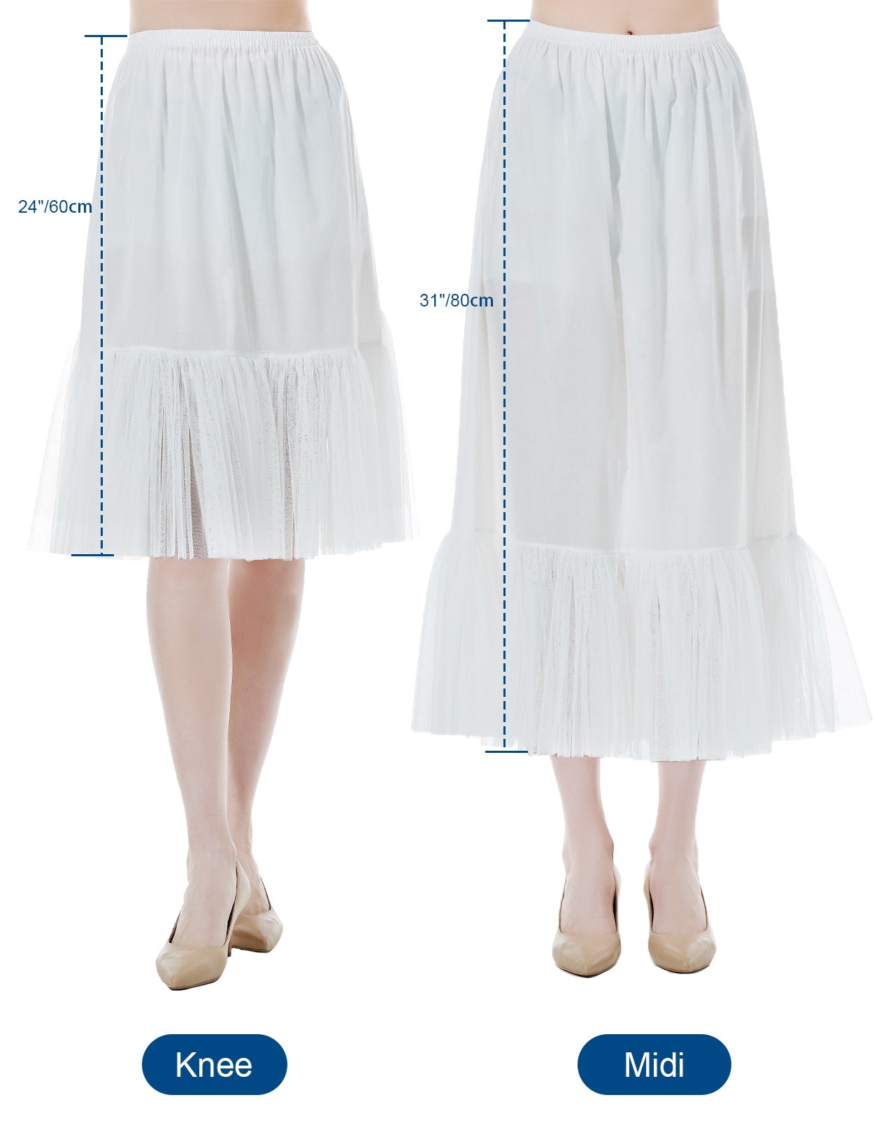 Jupe trapèze médiévale en coton pour femme