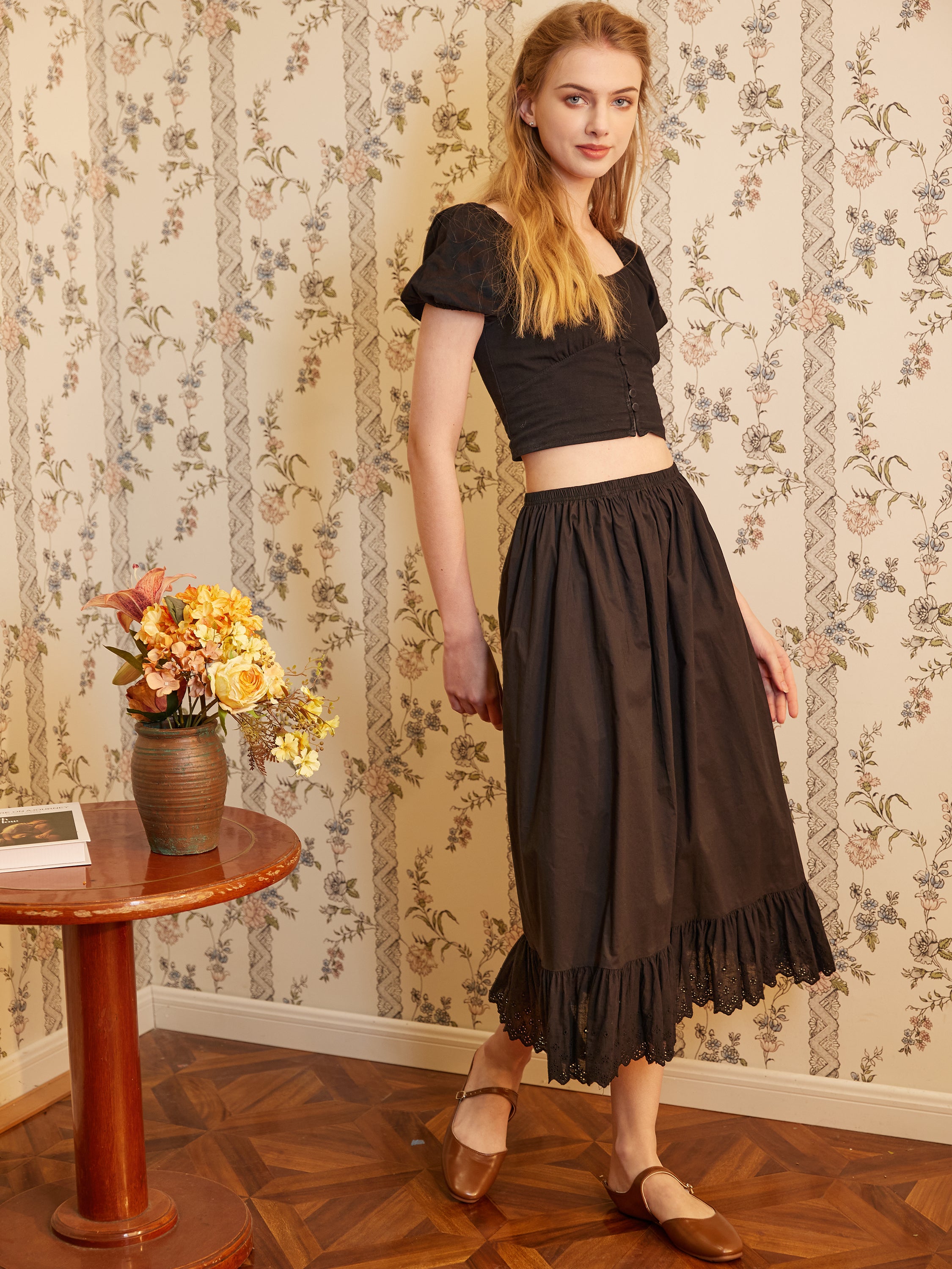 Vintage Lace Half Slip - Cotton Underskirt & Skirt Extender