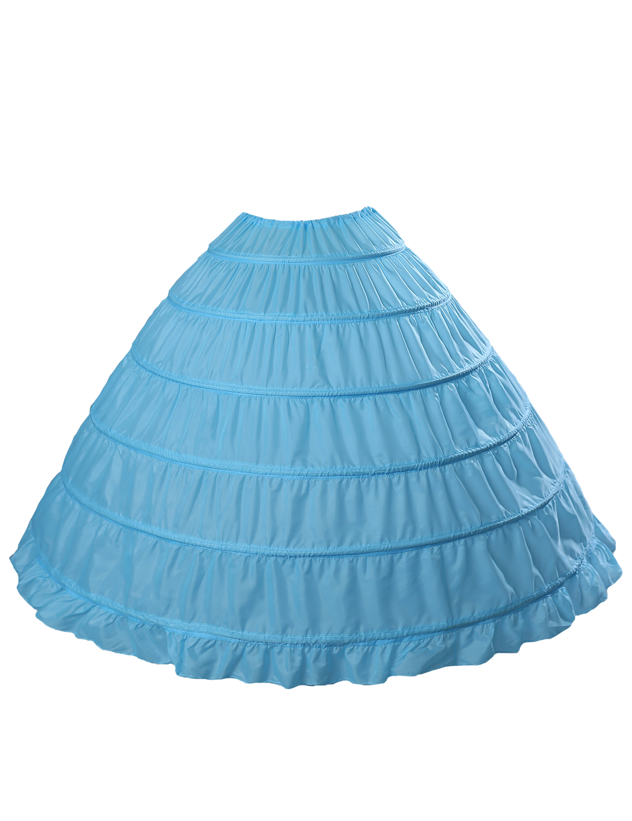 6-Hoop A-Line Crinoline for Floor-Length Wedding Dresses