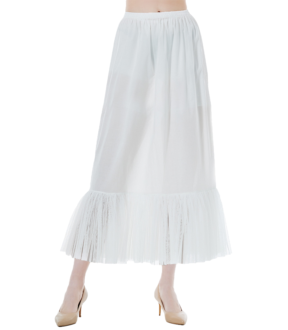 Jupe trapèze médiévale en coton pour femme