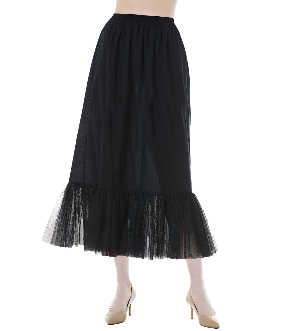 Jupe trapèze médiévale en coton pour femme