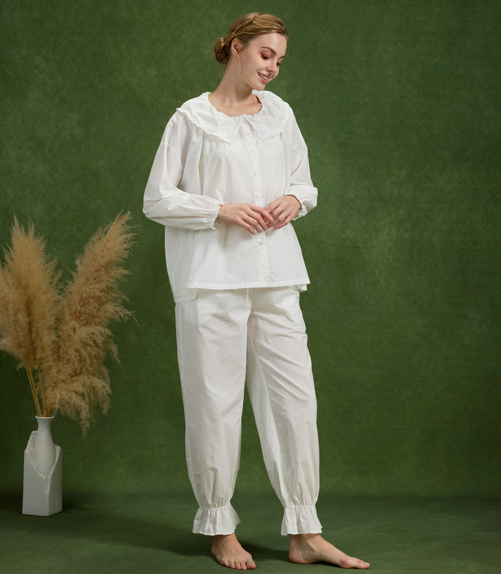 Vintage Cotton Pettipants - Medieval Lounge & Underskirt for Women