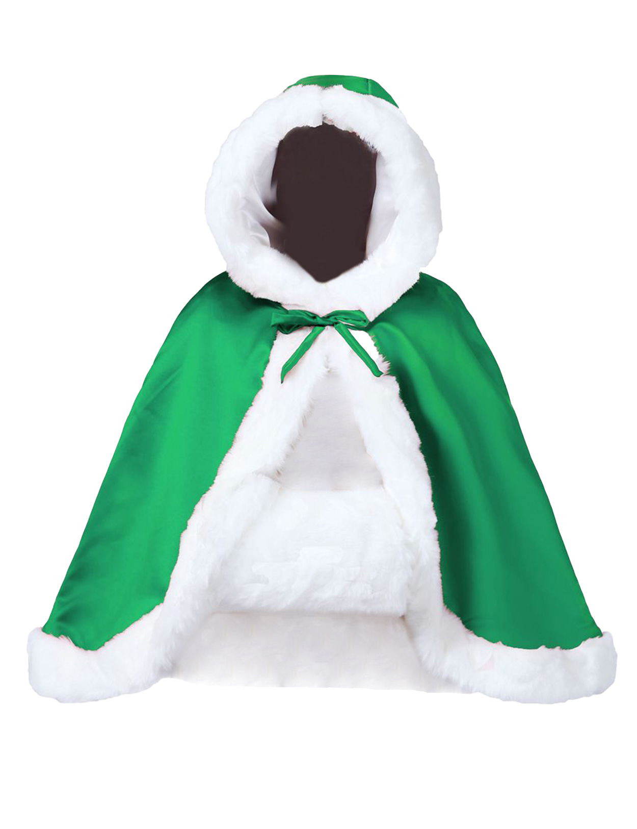 Wendbarer Brautumhang: Kapuze, Pelzbesatz, 17 Farben