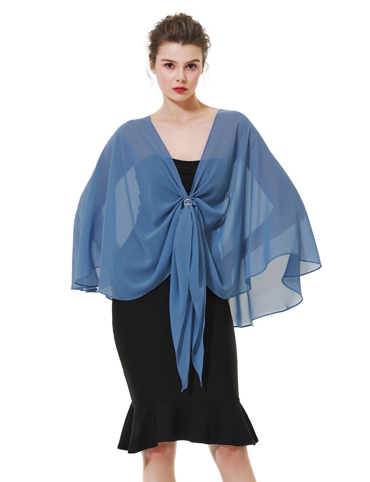 Elegant Chiffon Wedding Shawl for Evening Dresses