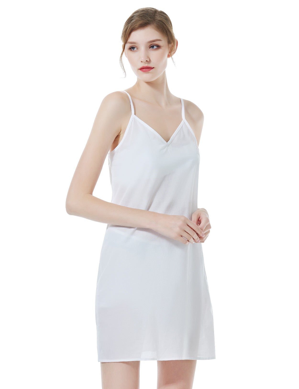 Vestido de Algodão para Mulher com Alças Reguláveis