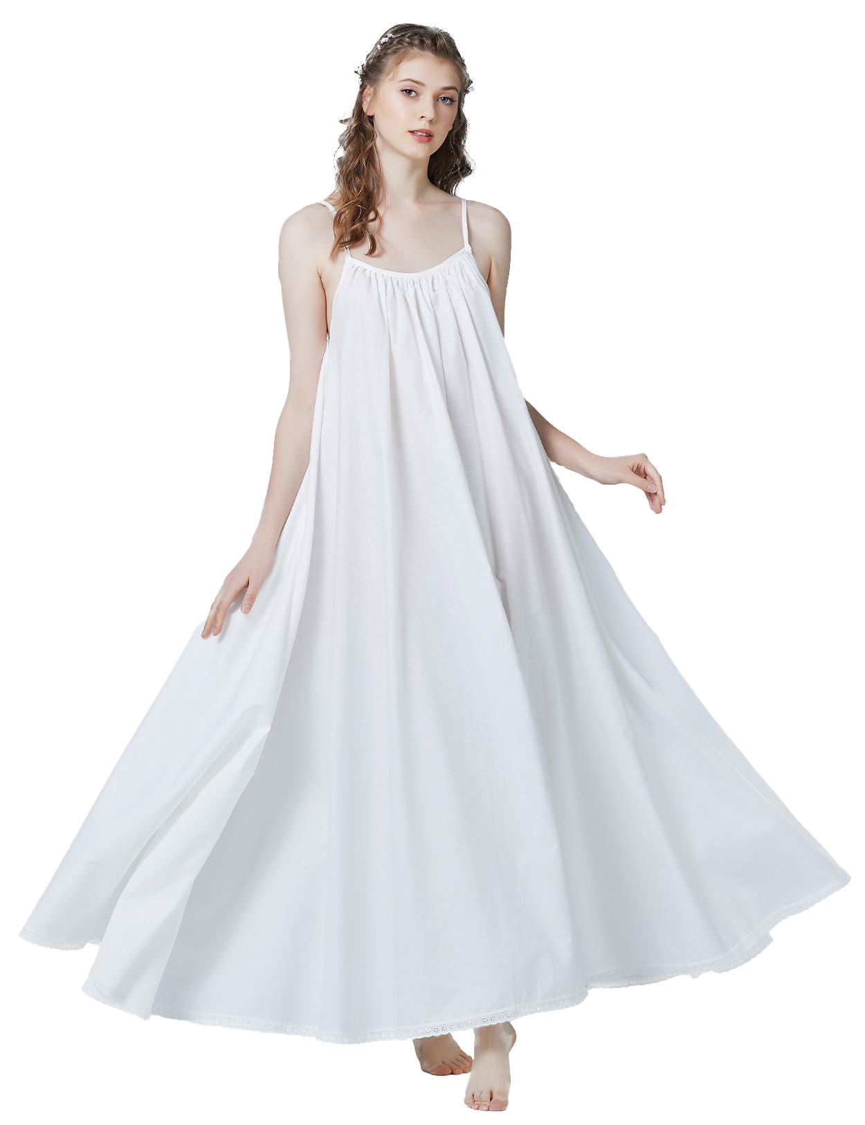 Pure Cotton Victorian Nightgown - Bridal Sleepwear