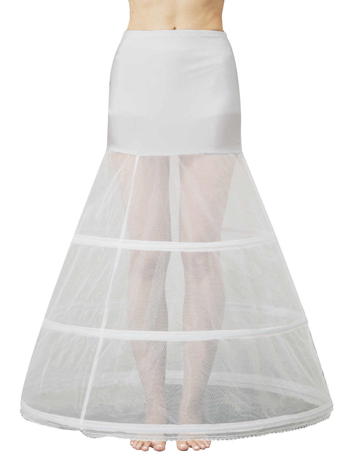 A-Line Full Floor-Length Bridal Dress Petticoat Slip