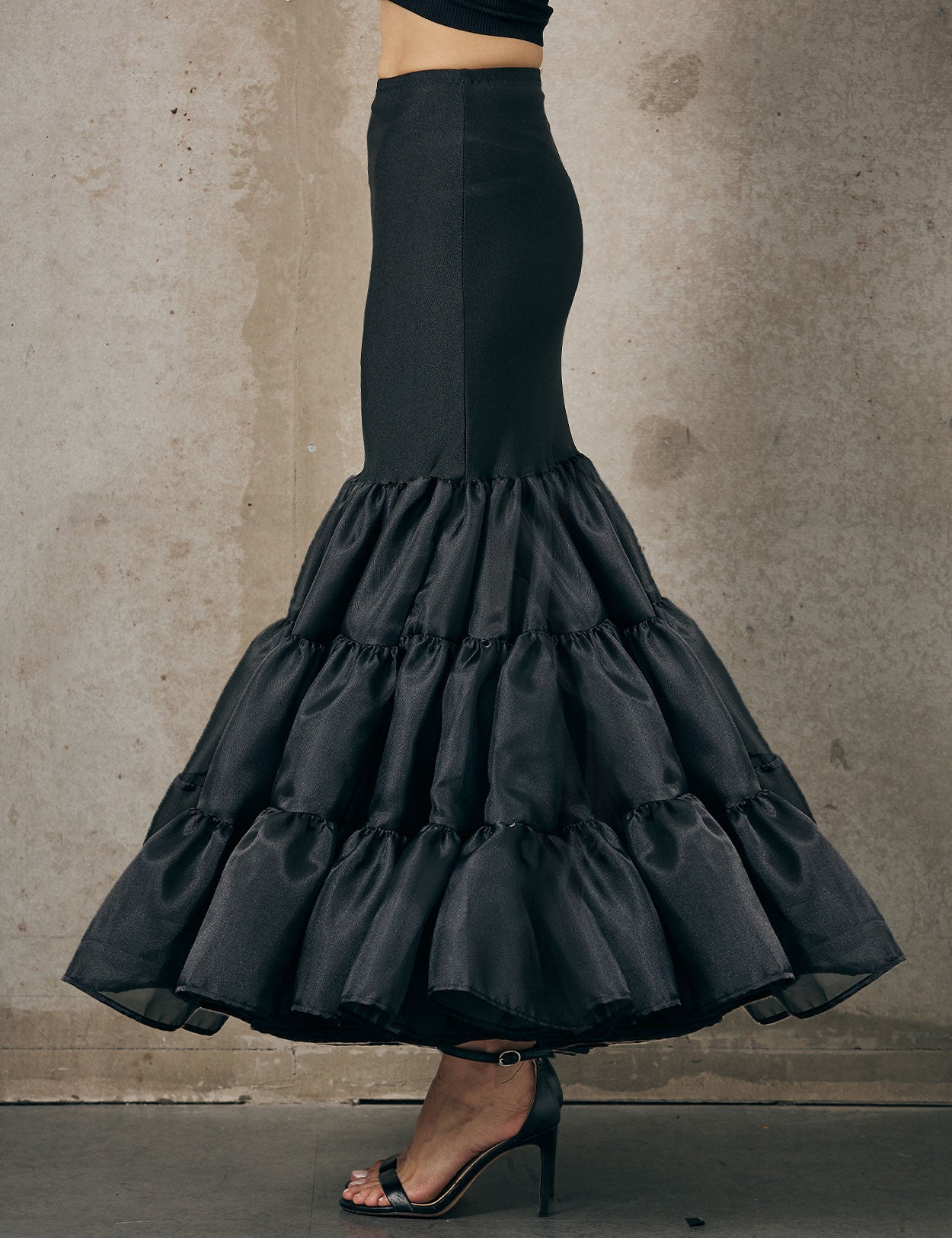 Hoopless mermaid petticoat skirt slip for women