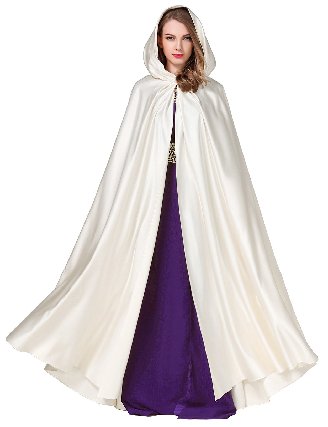 elegant hooded cape perfect for weddings and cosplay events