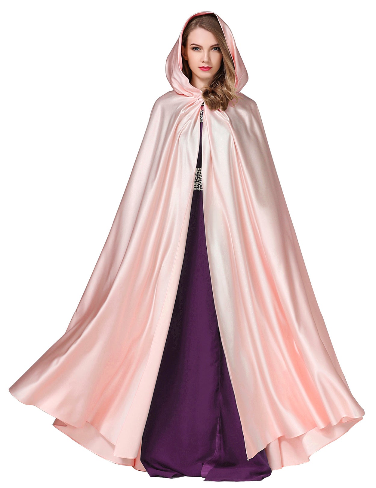 elegant hooded cape perfect for weddings and cosplay events