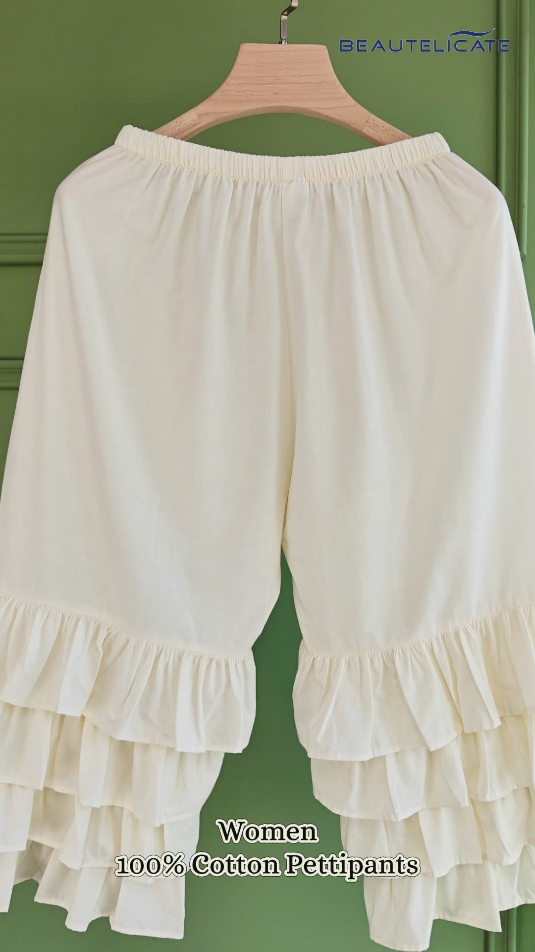 Women's cotton ruffle bloomers pajama pants
