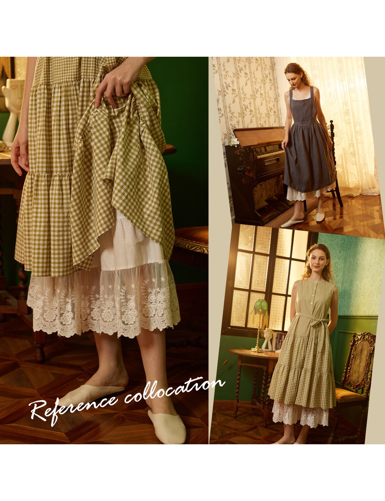 breathable cotton batiste fabric and delicate lace trim finish