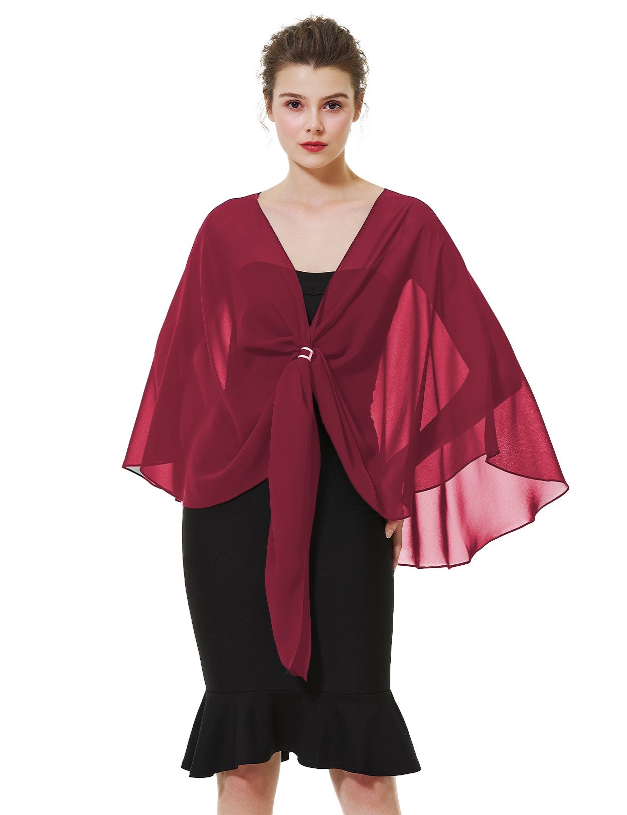 Elegant Chiffon Wedding Shawl for Evening Dresses