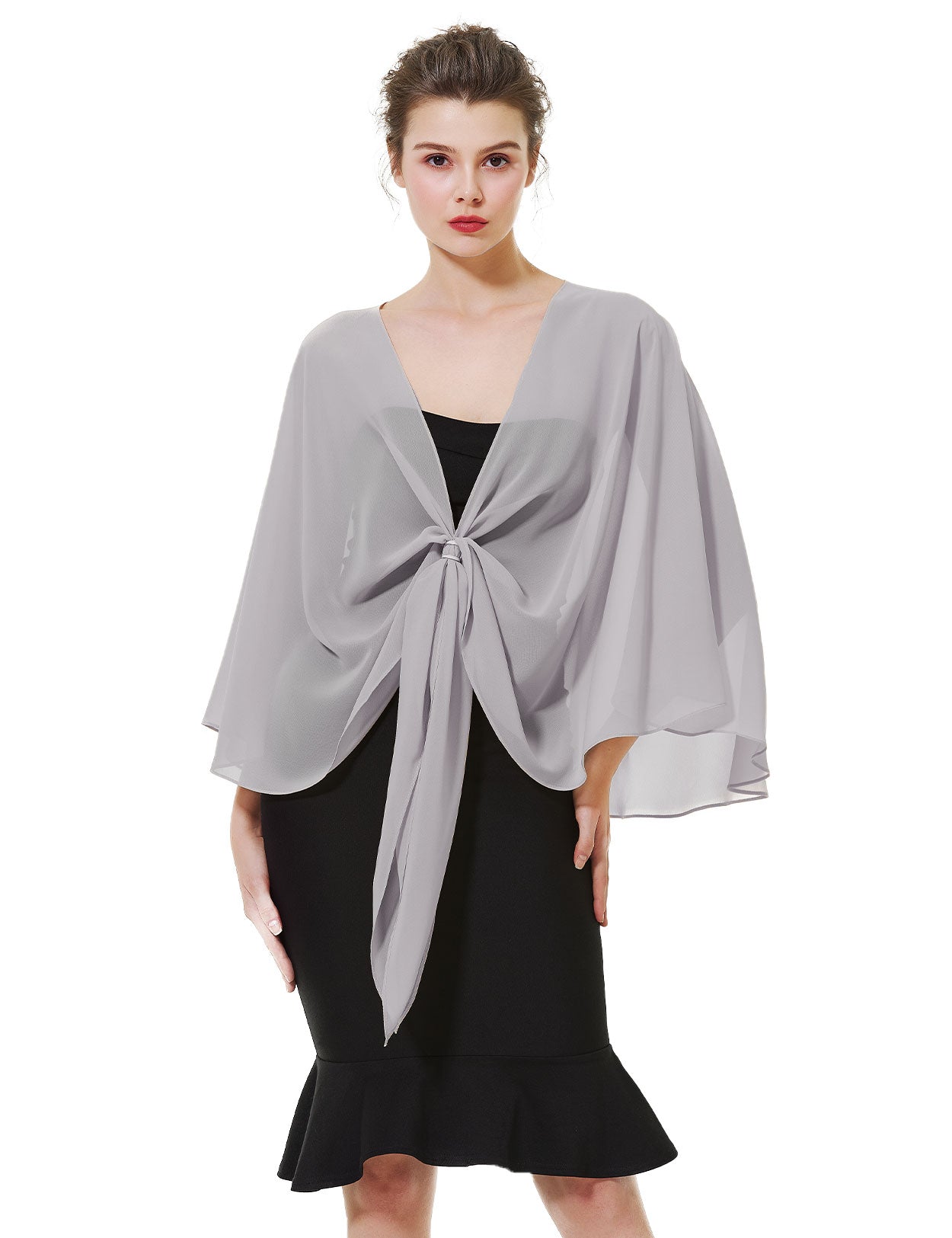 Elegant Chiffon Wedding Shawl for Evening Dresses