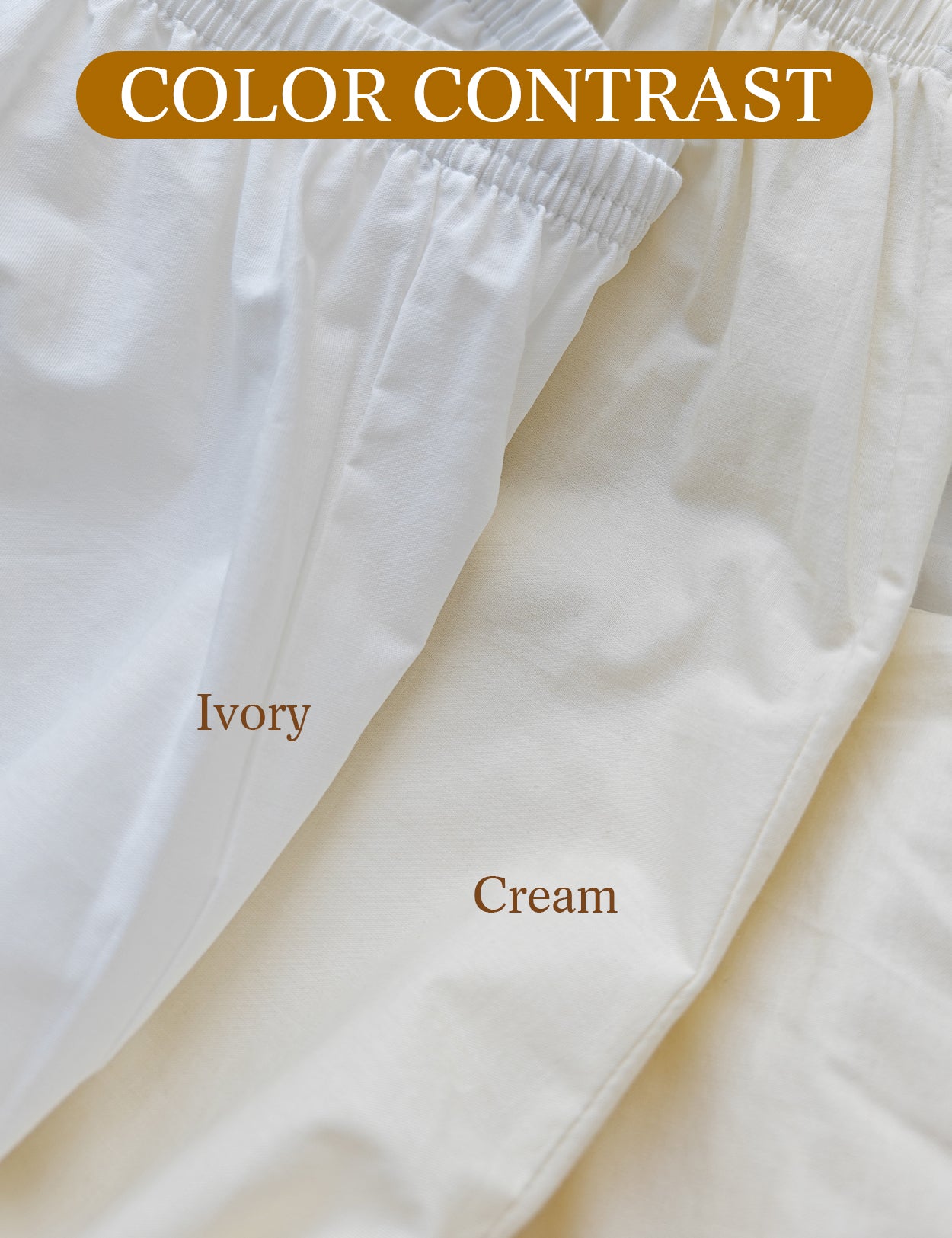 Vintage cotton bloomers with lace ruffle hem for women colors contrast