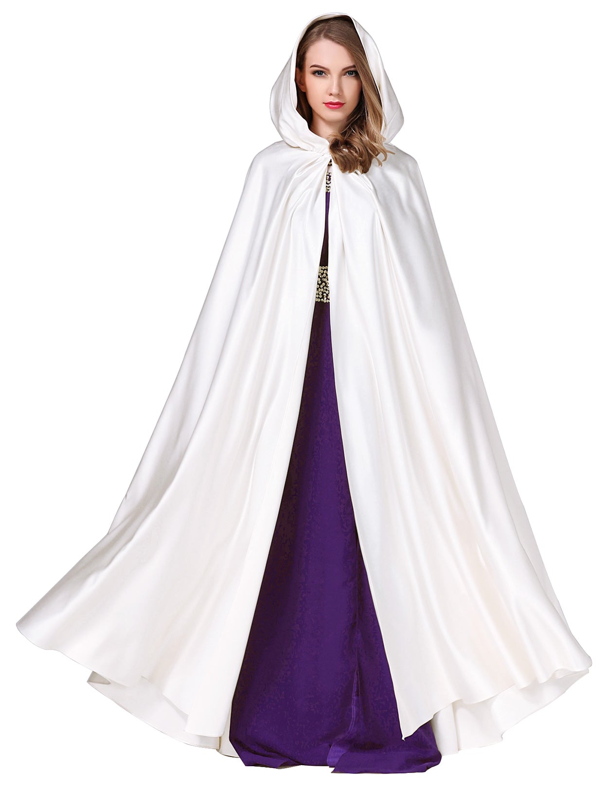elegant hooded cape perfect for weddings and cosplay events