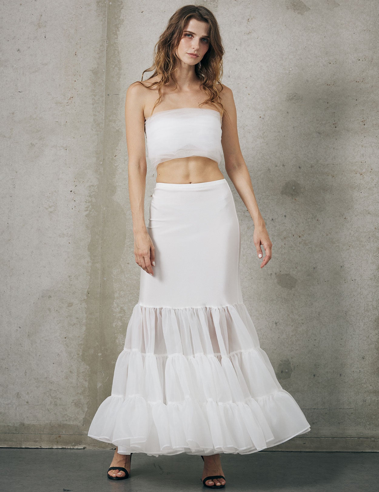 Hoopless mermaid petticoat skirt slip for women