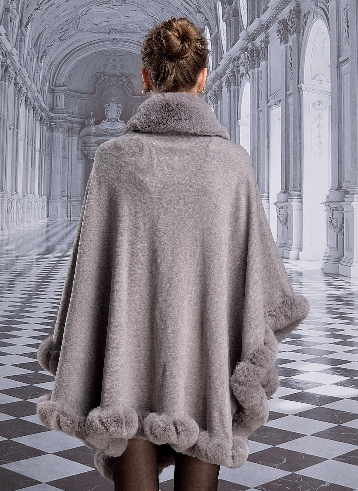 Faux-Fur-Shawl-Lapel-Wedding-Shawl-Autumn/Winter-Shawl-Woman-Coat-Outer-Fur-Coat-Autumn/Winter-Shawl