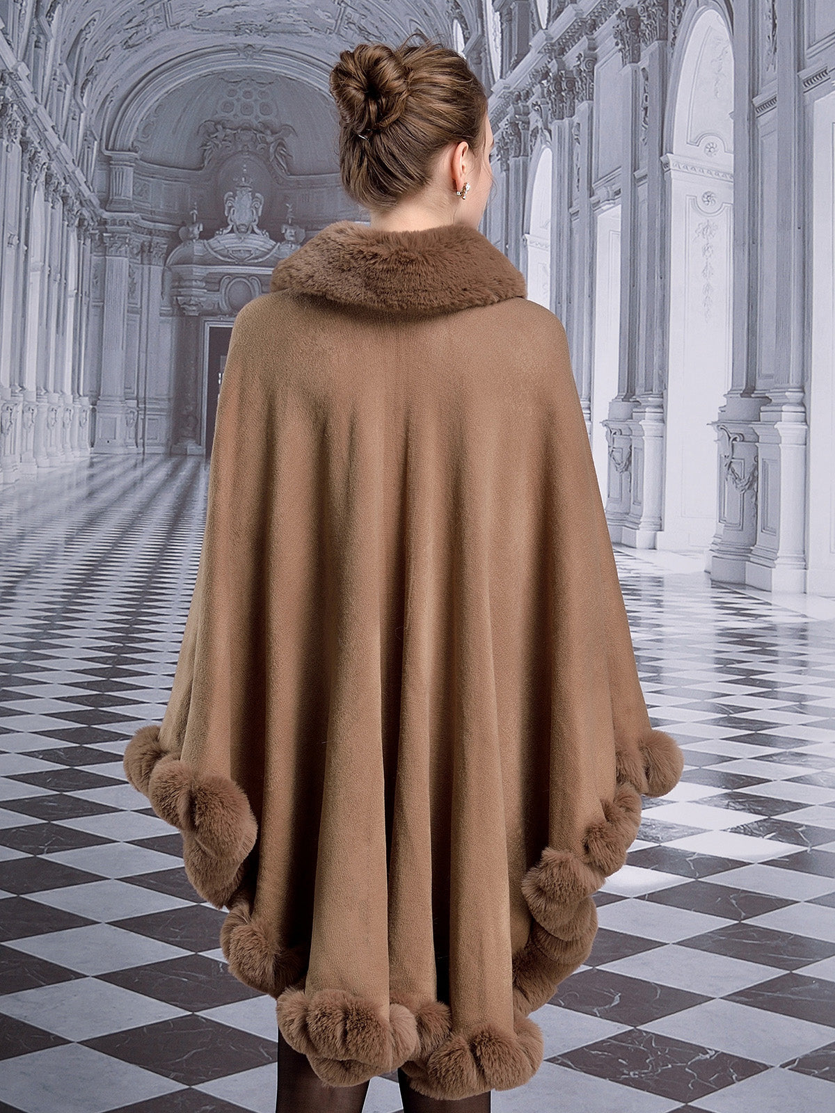 Faux-Fur-Shawl-Fluffy-Wedding-Shawl-Autumn/Winter-Shawl-Woman-Coat-Outer-Fur-Coat-Autumn/Winter-Shawl