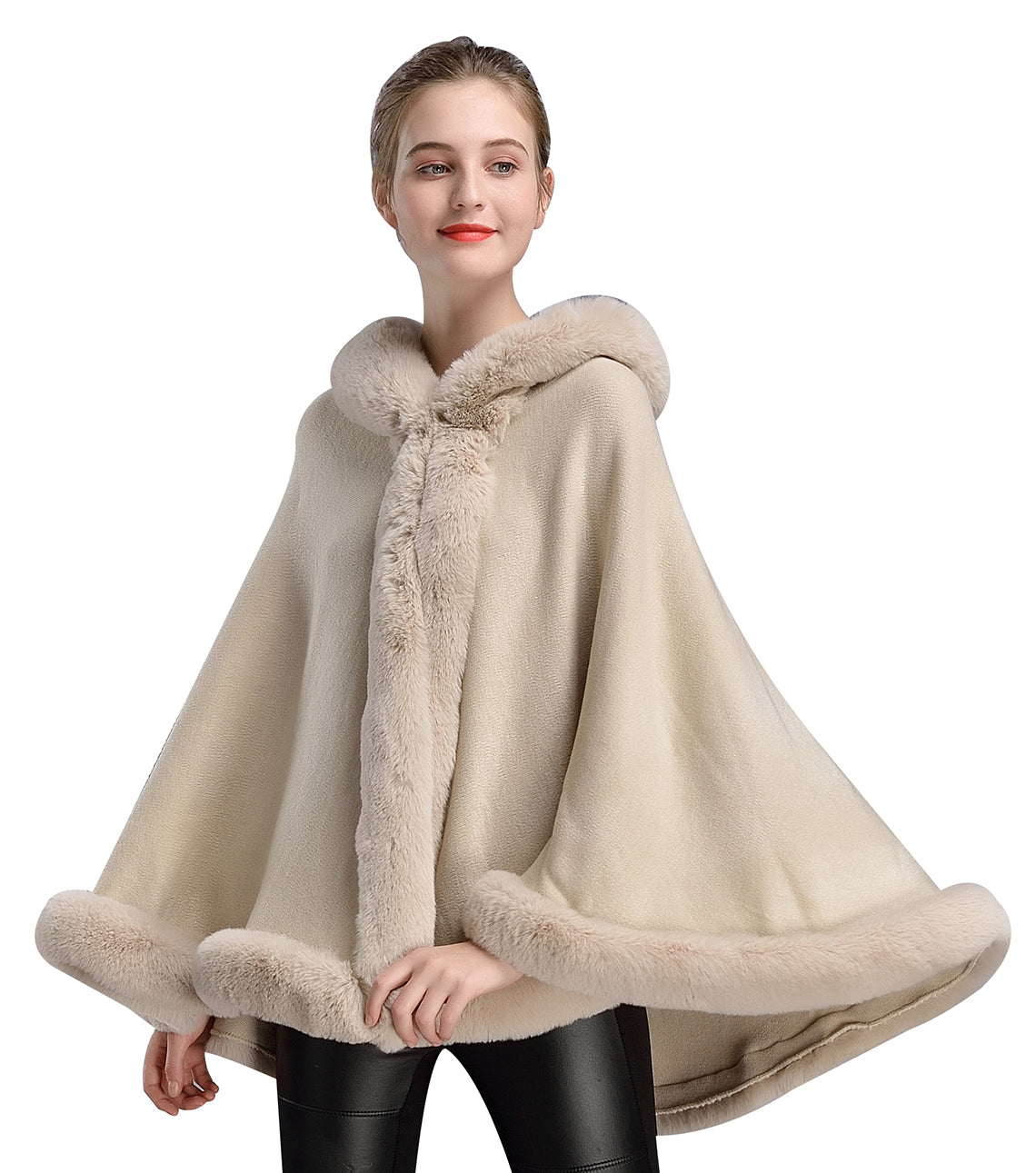 Faux-Fur-Shawl-Wedding-Shawl-Autumn/Winter-Woman-Coat-Outer-Hooded