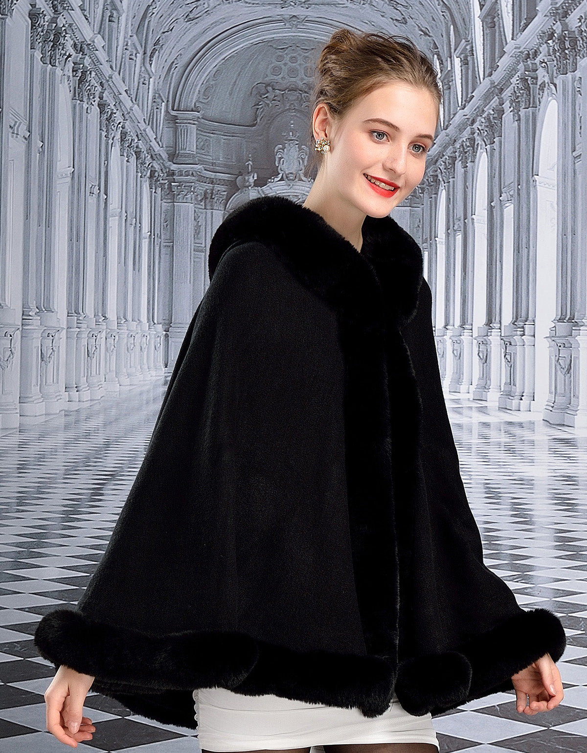 Faux-Fur-Shawl-Wedding-Shawl-Autumn/Winter-Woman-Coat-Outer-Hooded